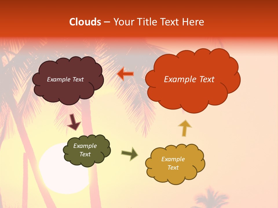 Backgrounds Over Starry PowerPoint Template