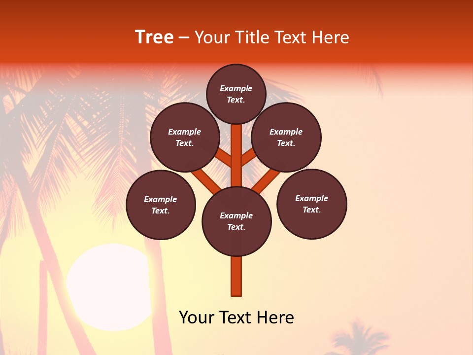 Backgrounds Over Starry PowerPoint Template
