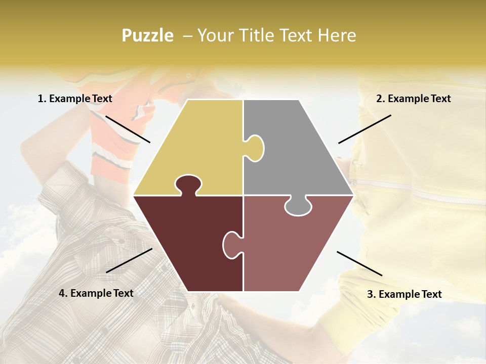 Guy Many Sky PowerPoint Template