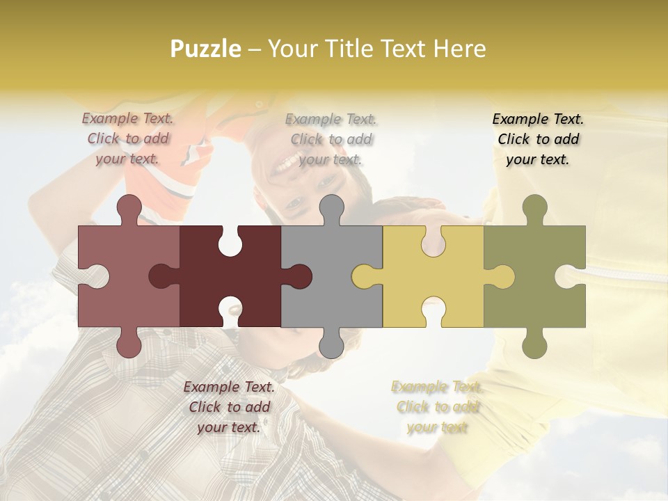 Guy Many Sky PowerPoint Template