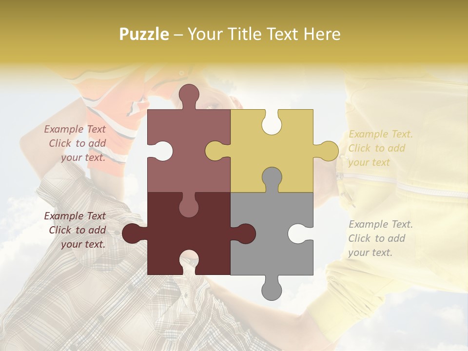 Guy Many Sky PowerPoint Template