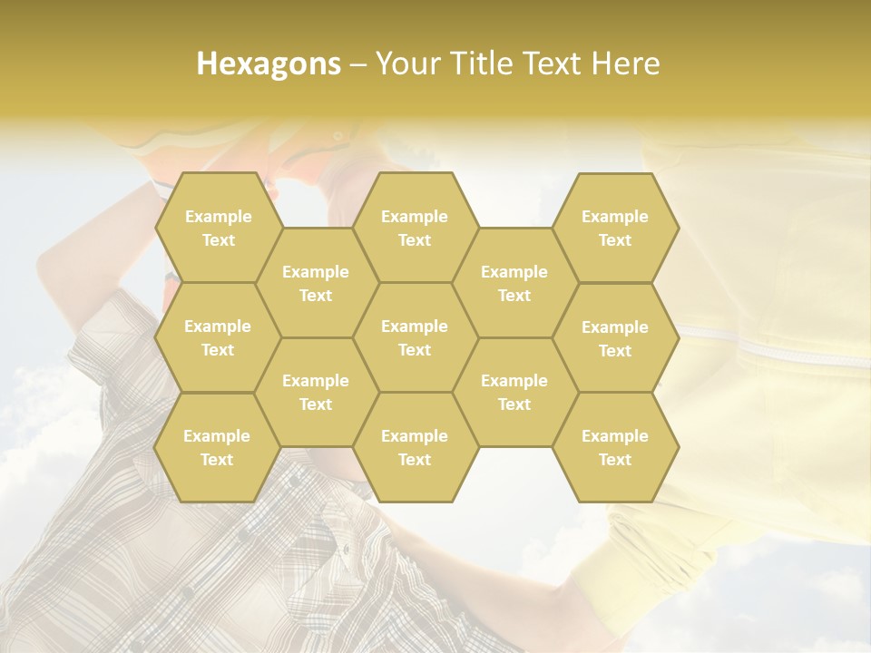 Guy Many Sky PowerPoint Template