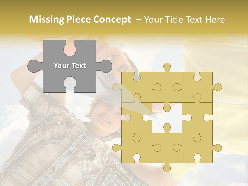 Guy Many Sky PowerPoint Template