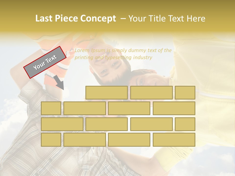 Guy Many Sky PowerPoint Template