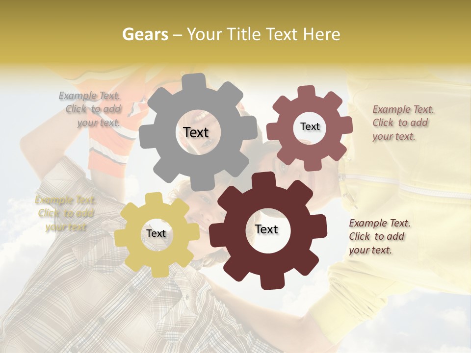 Guy Many Sky PowerPoint Template