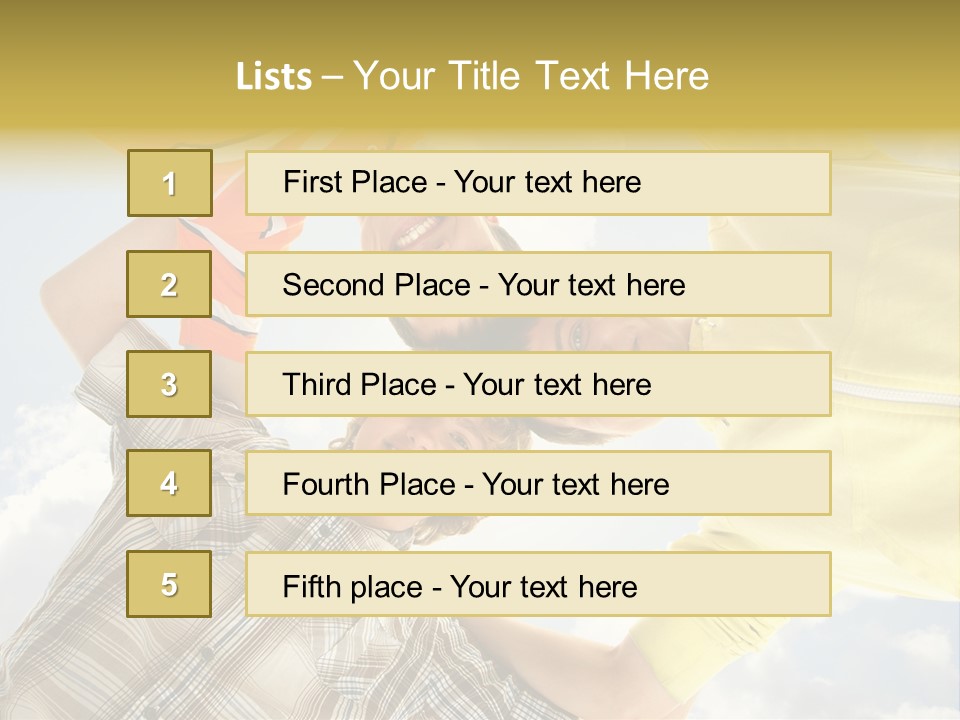 Guy Many Sky PowerPoint Template