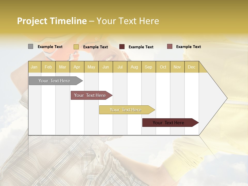 Guy Many Sky PowerPoint Template