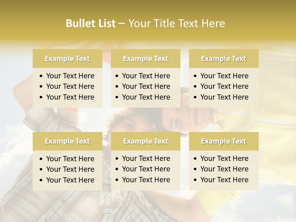 Guy Many Sky PowerPoint Template