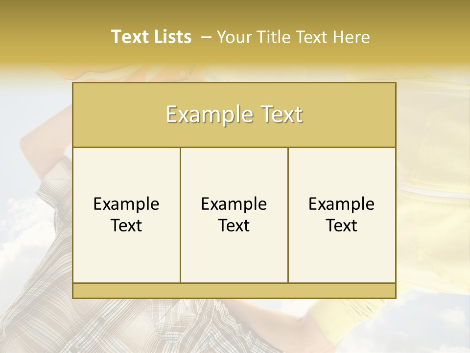 Guy Many Sky PowerPoint Template