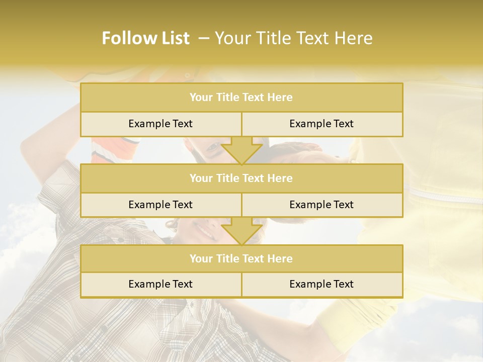 Guy Many Sky PowerPoint Template