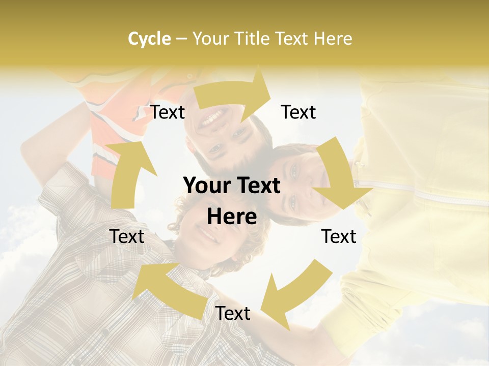 Guy Many Sky PowerPoint Template