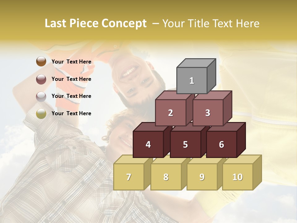 Guy Many Sky PowerPoint Template