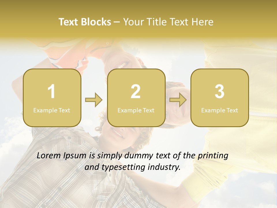 Guy Many Sky PowerPoint Template