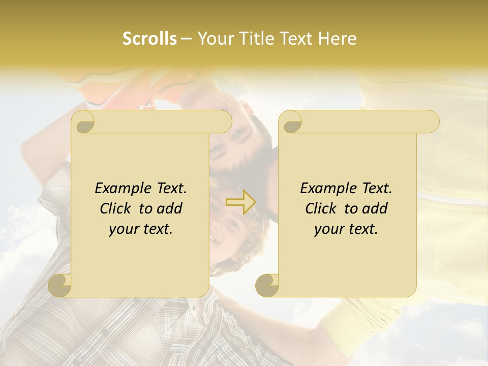 Guy Many Sky PowerPoint Template