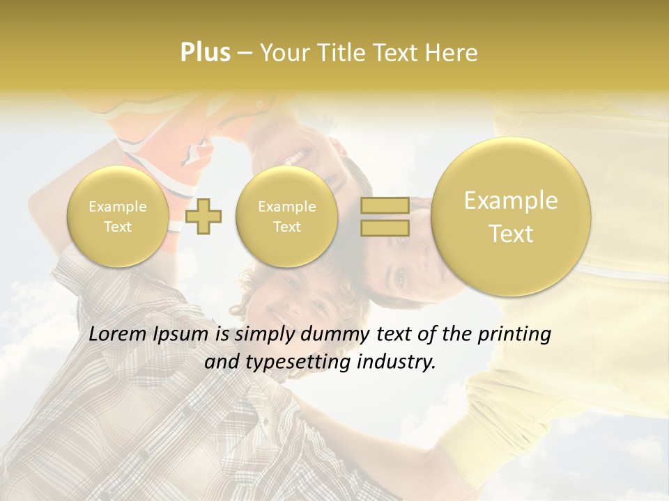 Guy Many Sky PowerPoint Template