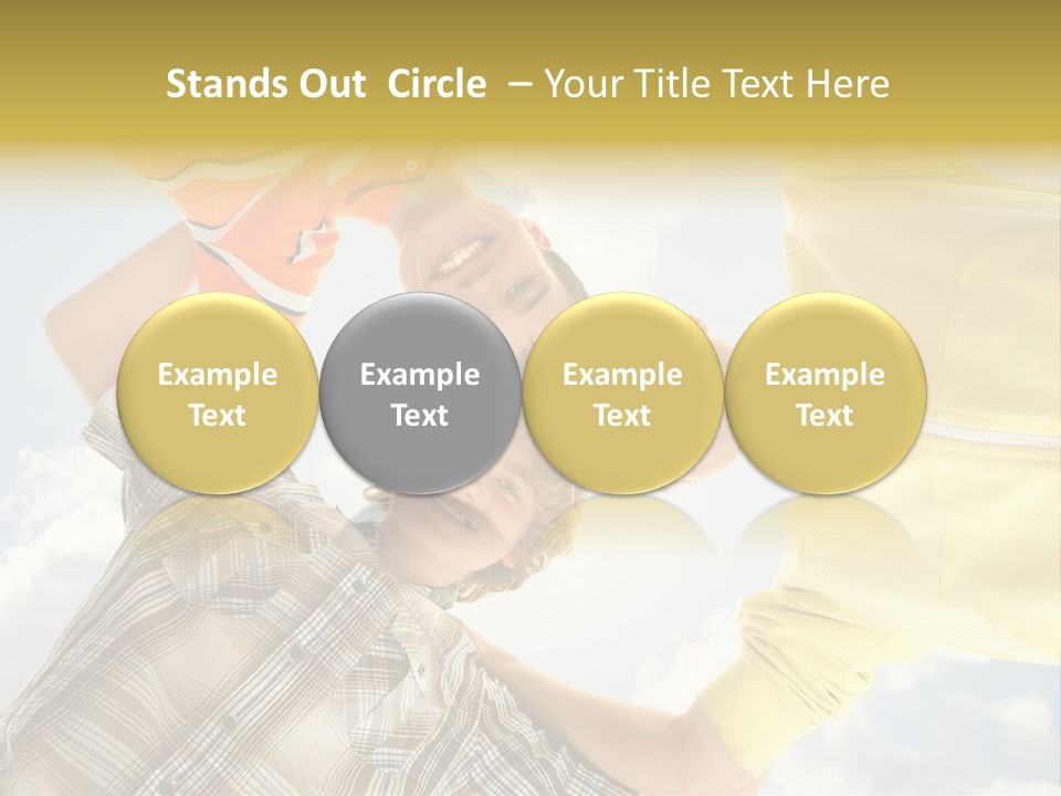 Guy Many Sky PowerPoint Template