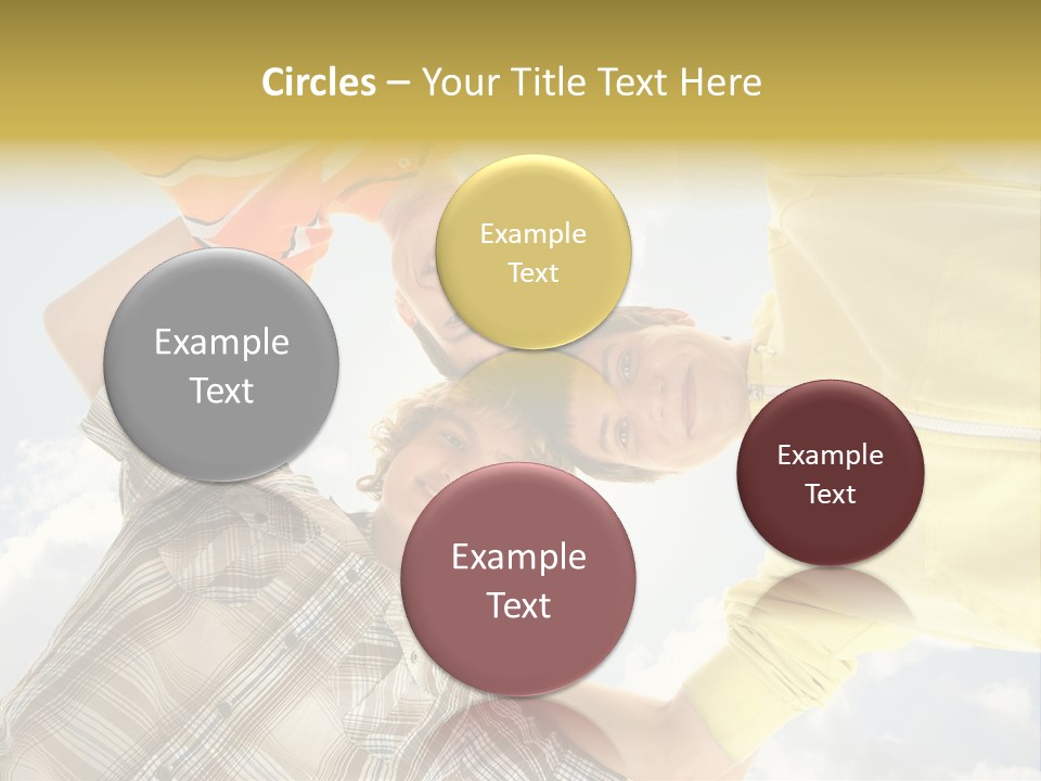 Guy Many Sky PowerPoint Template