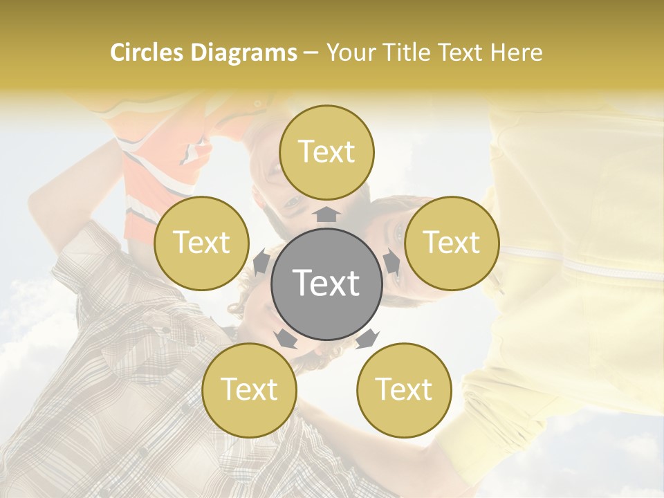 Guy Many Sky PowerPoint Template