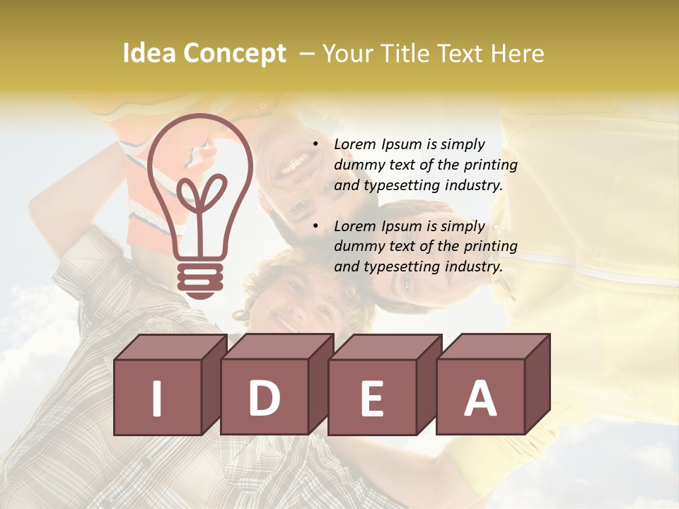 Guy Many Sky PowerPoint Template