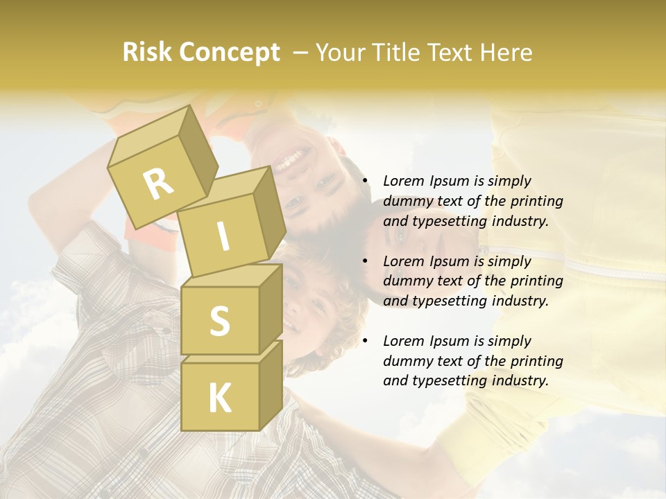 Guy Many Sky PowerPoint Template