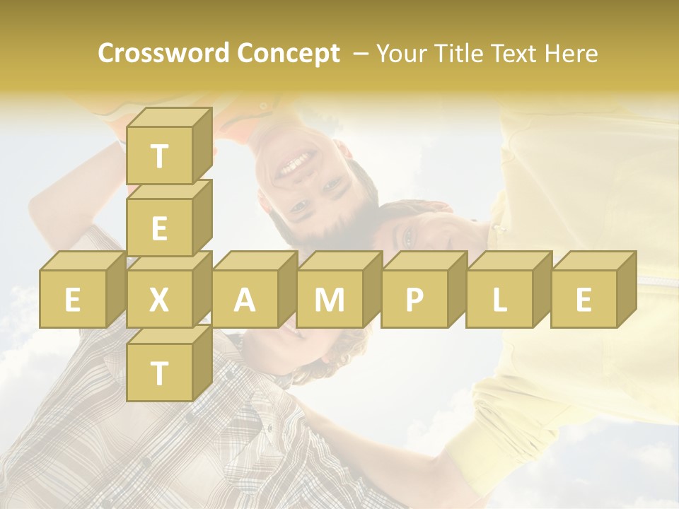 Guy Many Sky PowerPoint Template