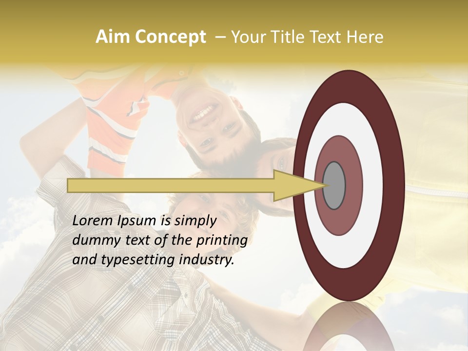 Guy Many Sky PowerPoint Template