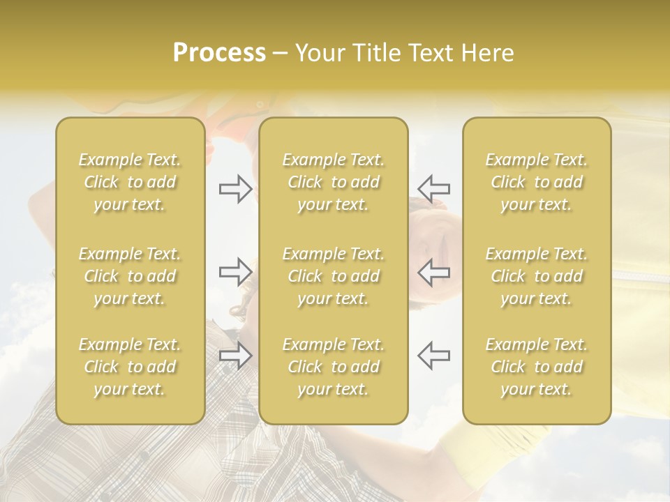 Guy Many Sky PowerPoint Template