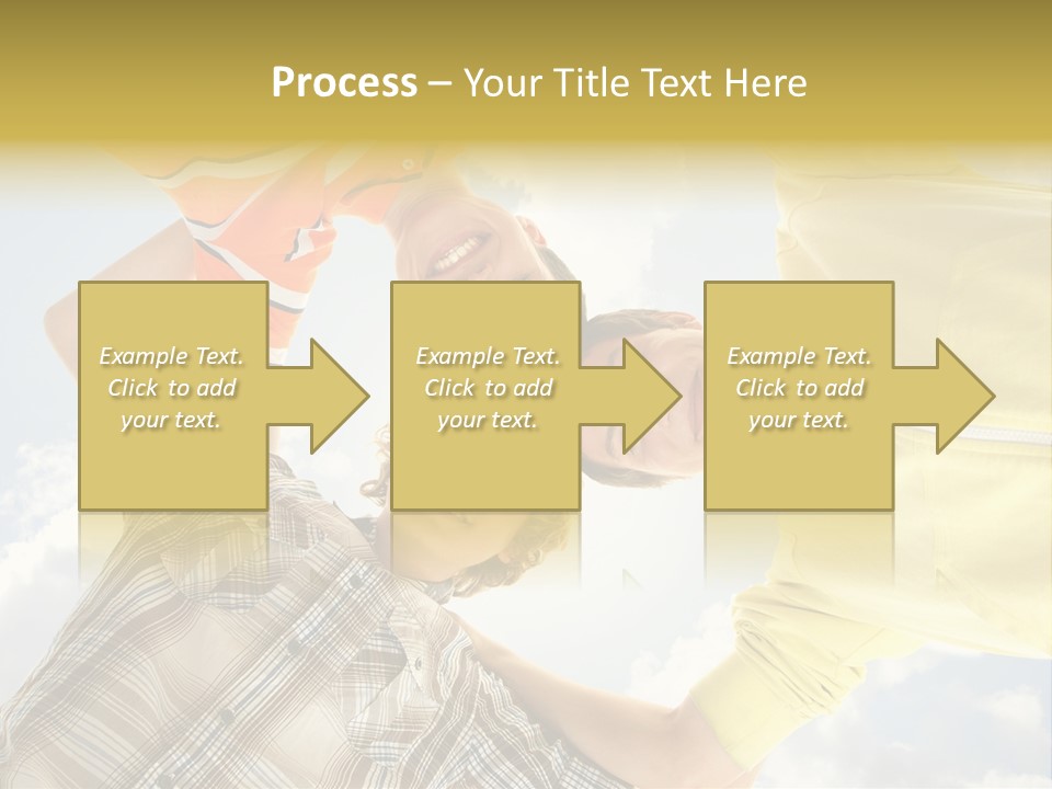 Guy Many Sky PowerPoint Template