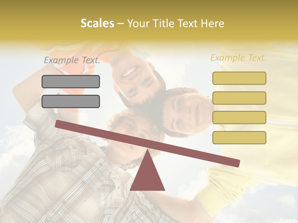 Guy Many Sky PowerPoint Template