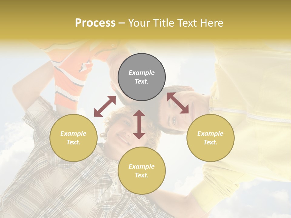 Guy Many Sky PowerPoint Template