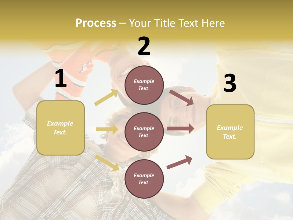 Guy Many Sky PowerPoint Template