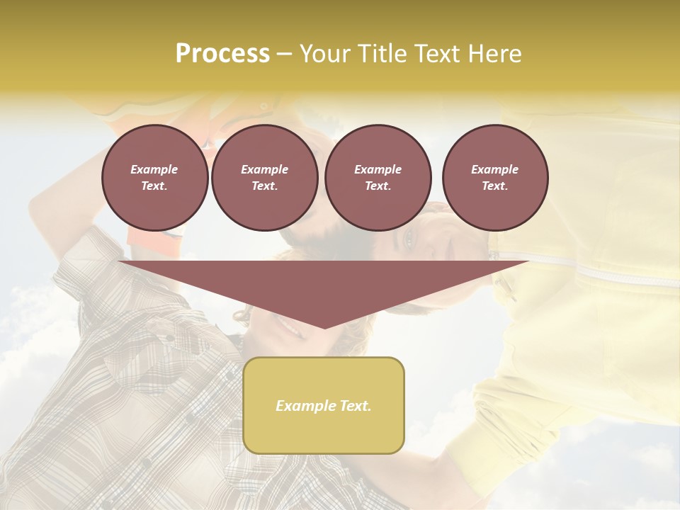 Guy Many Sky PowerPoint Template