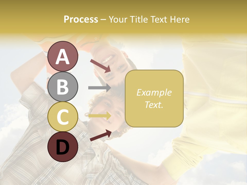 Guy Many Sky PowerPoint Template