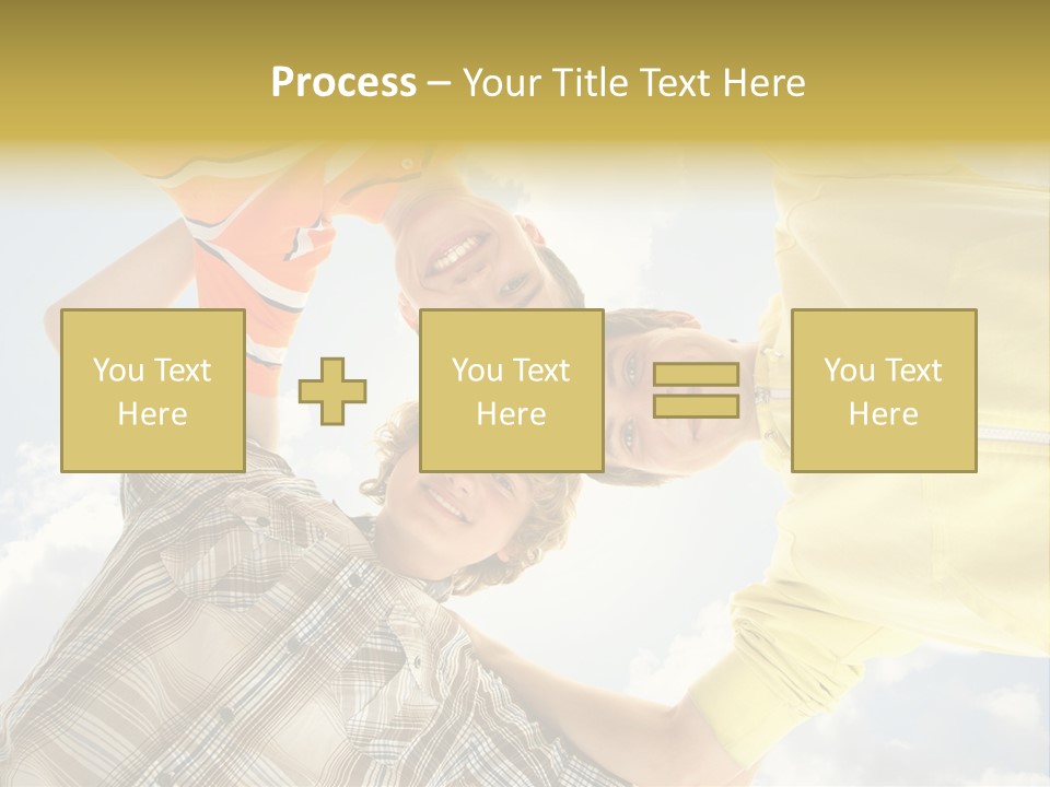 Guy Many Sky PowerPoint Template