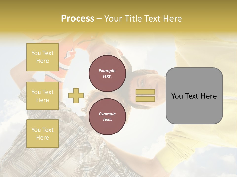 Guy Many Sky PowerPoint Template