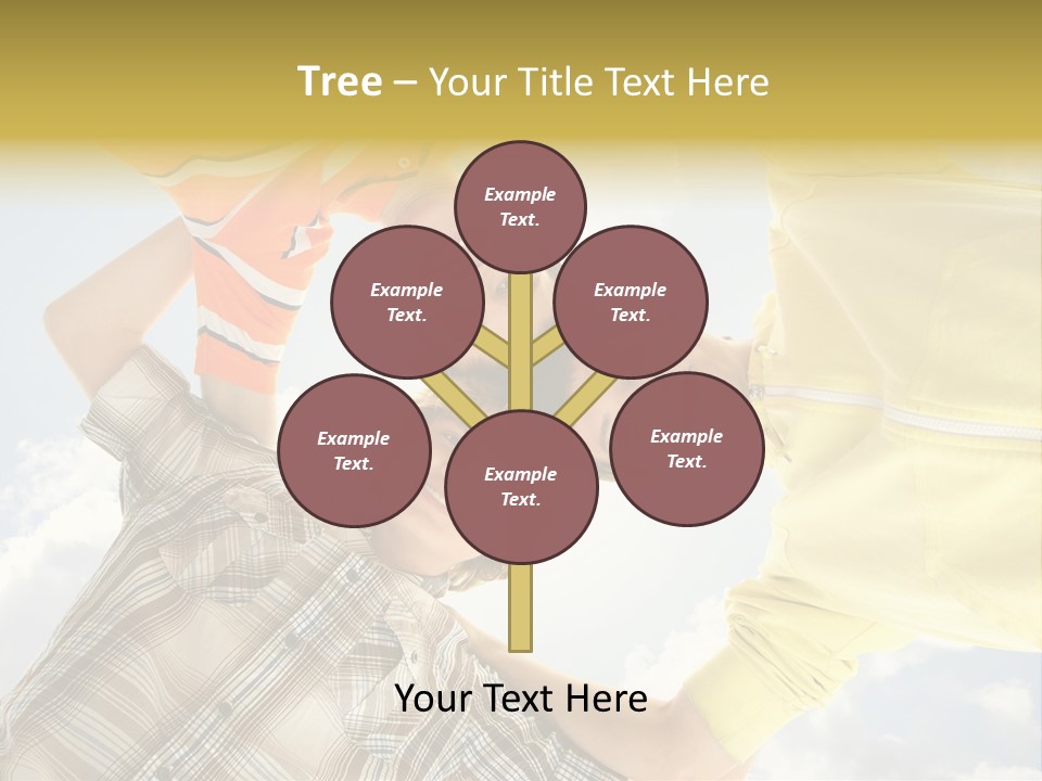 Guy Many Sky PowerPoint Template