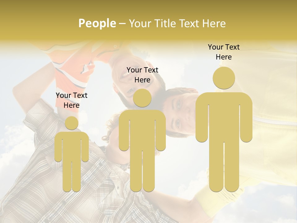 Guy Many Sky PowerPoint Template