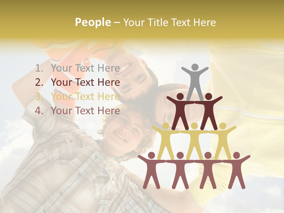 Guy Many Sky PowerPoint Template