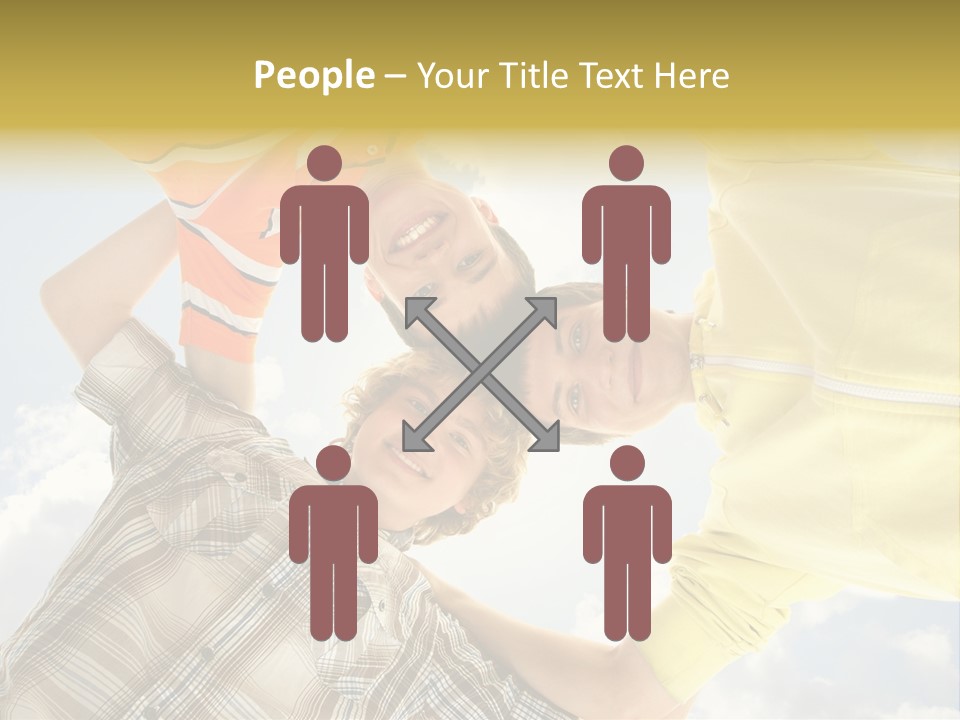 Guy Many Sky PowerPoint Template