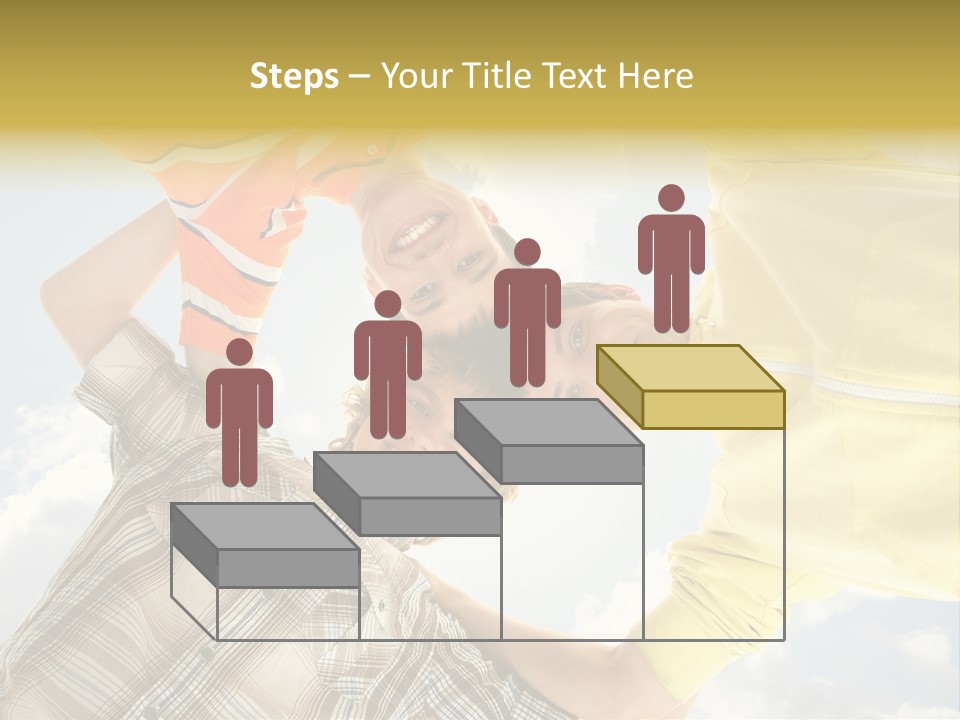 Guy Many Sky PowerPoint Template