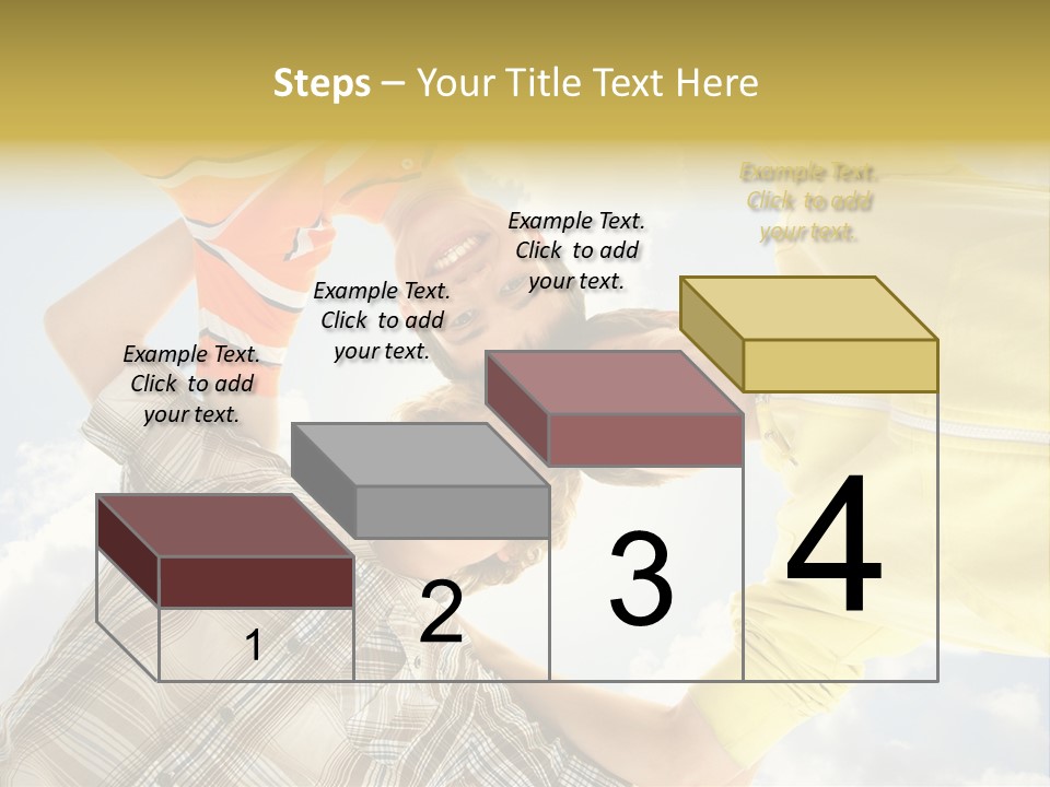 Guy Many Sky PowerPoint Template