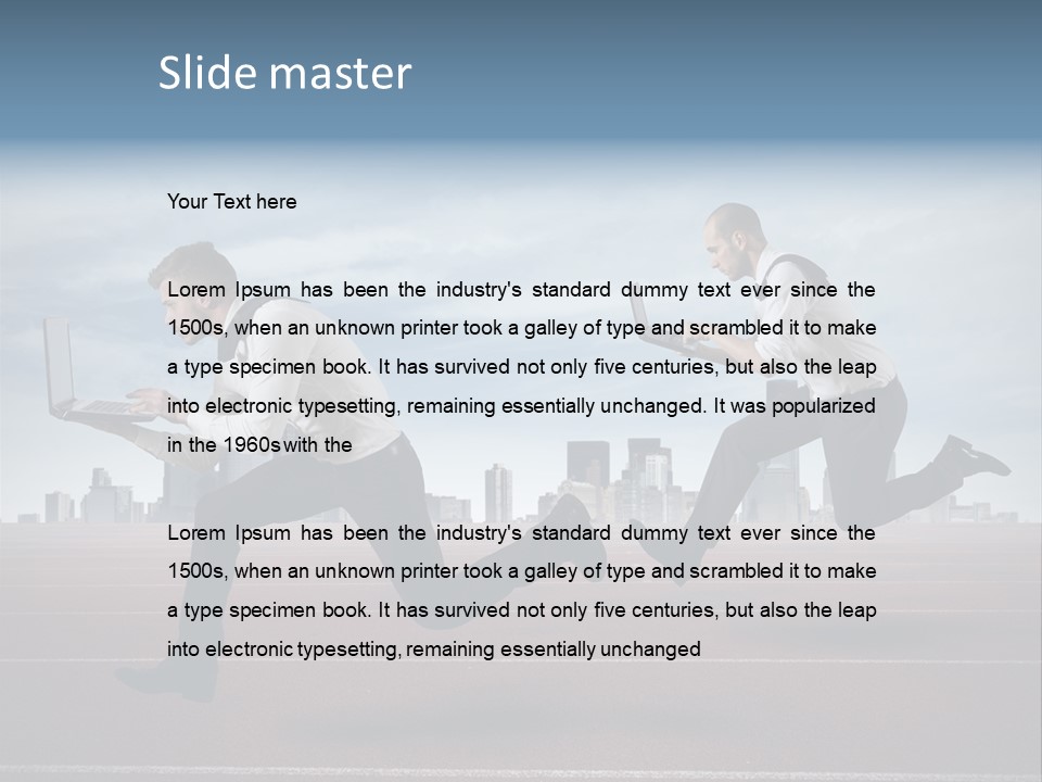 Activity Man Work PowerPoint Template