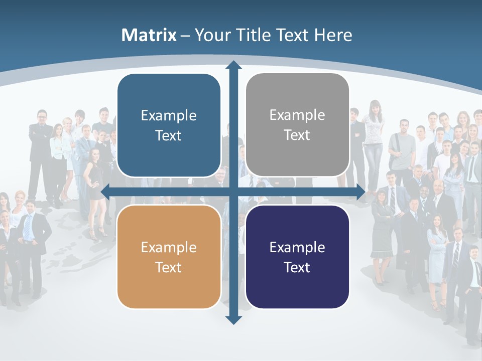 Community Young Image PowerPoint Template