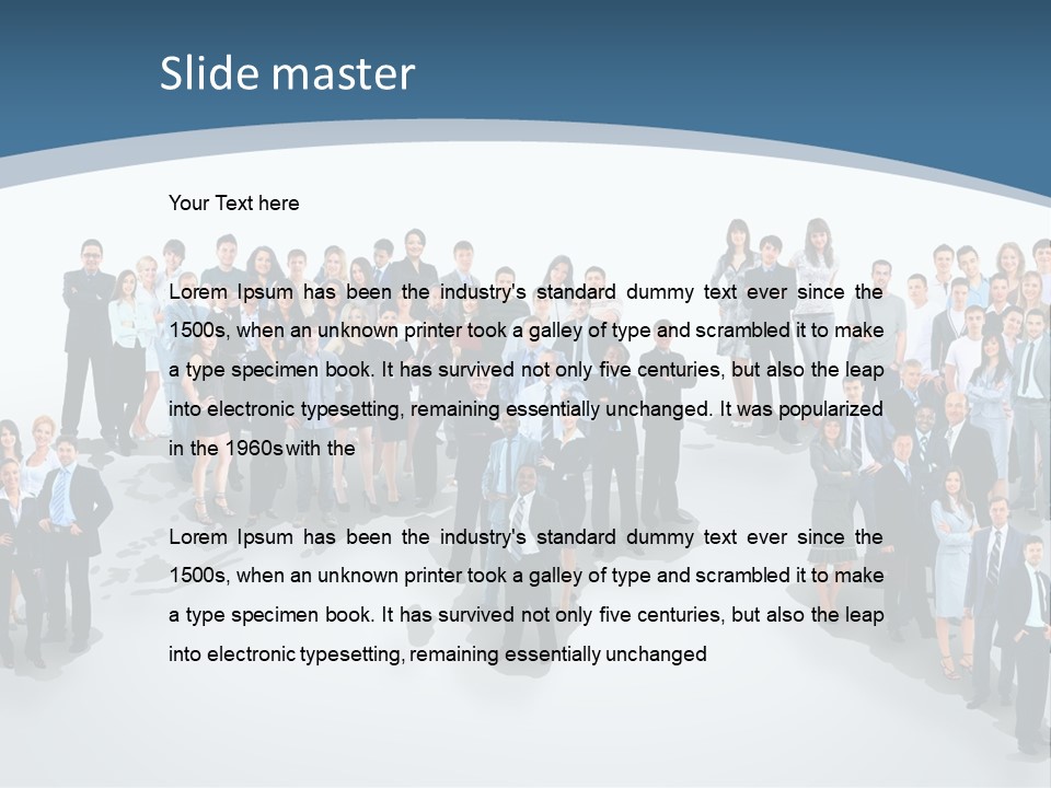 Community Young Image PowerPoint Template