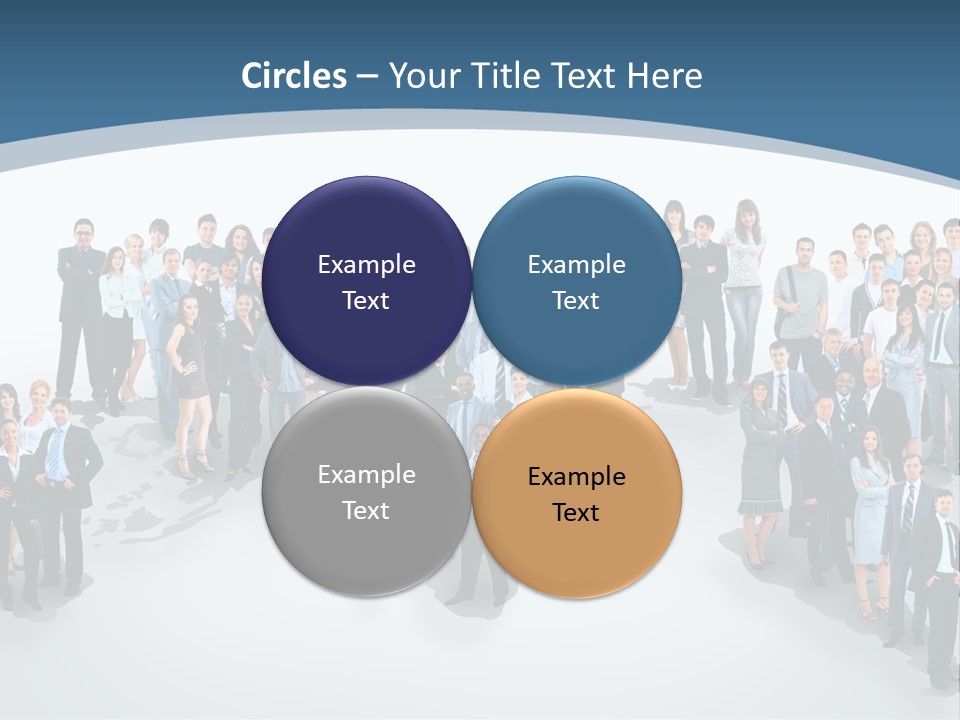 Community Young Image PowerPoint Template