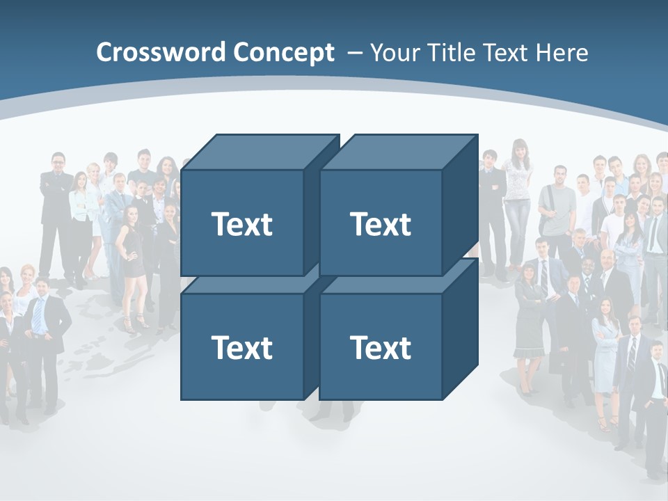 Community Young Image PowerPoint Template