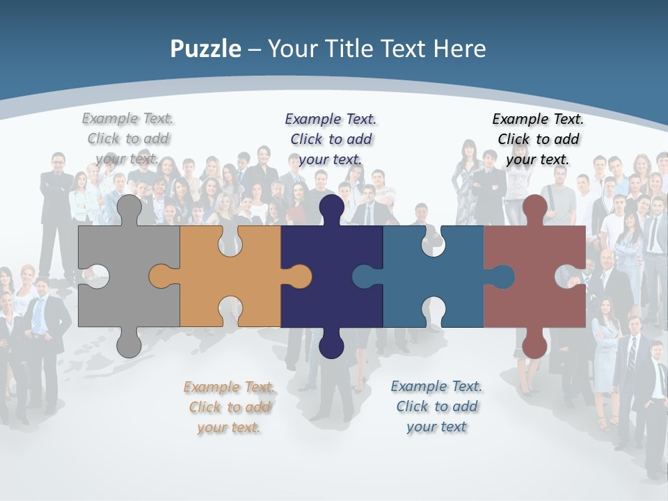 Community Young Image PowerPoint Template