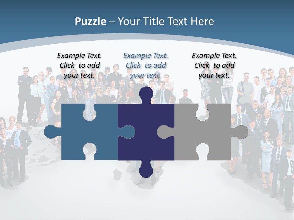 Community Young Image PowerPoint Template