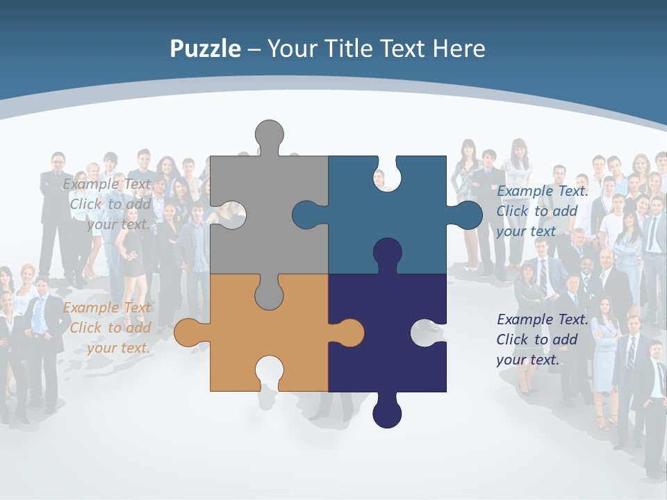 Community Young Image PowerPoint Template