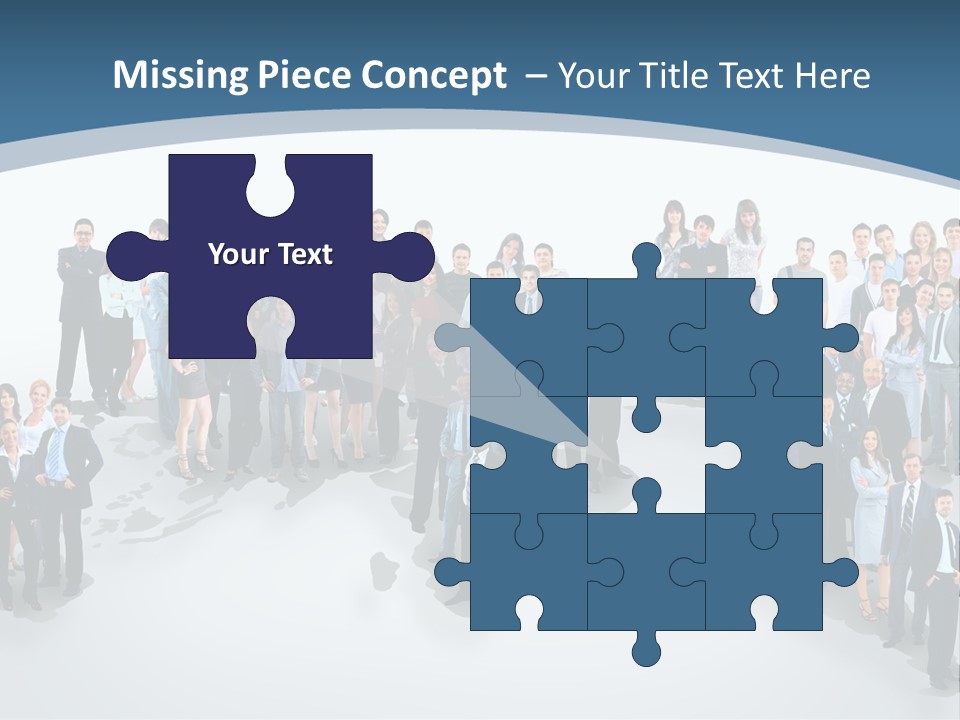 Community Young Image PowerPoint Template